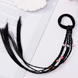 New Girls Colorful Wigs Ponytail Hair Ornament Headbands Rubber Bands Beauty Hair Bands Headwear Kids Hair Accessories Head Band