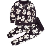 Children's Set Sports For Baby Boys 2018 Mickey Minnie Print Sweater Pants Baby girl 3 4 5 yrs Kid Clothing T-shirt suit Clothes