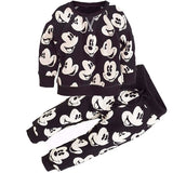 Children's Set Sports For Baby Boys 2018 Mickey Minnie Print Sweater Pants Baby girl 3 4 5 yrs Kid Clothing T-shirt suit Clothes