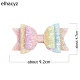1PC Retail Hair Clip Women Baby Girl Big Glitter Hair Bow Kids Hairpins Hair Clip For Children Hair Accessories Toddler Headwear