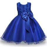 Flower Cake tutu Kids Clothing Elegent hand beading Girls Dresses for Children Princess Party Custumes 2-10 Years