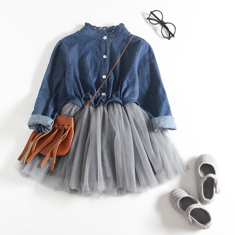 Babyinstar Baby Girl Princess Dress 2019 New Arrival Long Sleeve Pleated Design Toddler Children Clothing Kids Dresses For Girls