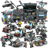 8IN1 Robot Aircraft Car City Police SWAT Bricks Compatible LegoINGL Building Blocks Sets Playmobil Educational Toys For Children